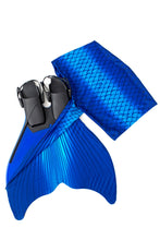 Load image into Gallery viewer, Blue swimmable mermaid tail for kids