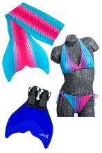 Load image into Gallery viewer, Mermaid Tail Sets (Monofin, Bikini and Tail Skin)