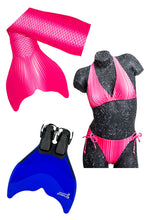 Load image into Gallery viewer, Mermaid Tail Sets (Monofin, Bikini and Tail Skin)