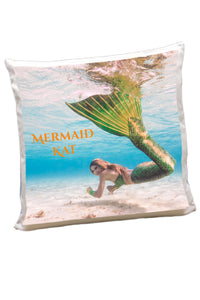 Pillow with the real mermaid "Mermaid Kat"