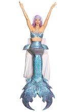 Load image into Gallery viewer, Silicone Mermaid Tail with color shifting chameleon effect