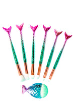 Load image into Gallery viewer, Mermaid Makeup Brush Set - Green

