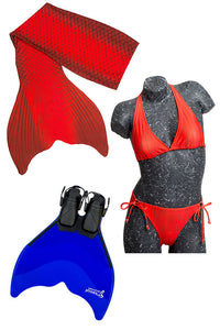 Mermaid Tail Sets (Monofin, Bikini and Tail Skin)