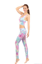 Load image into Gallery viewer, Mermaid scales-leggings and scales-top
