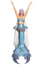 Load image into Gallery viewer, Silicone Mermaid Tail with color shifting chameleon effect
